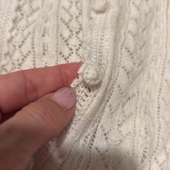 Doen Martina crochet sweater cardigan top M nwt - Picture 4 of 10